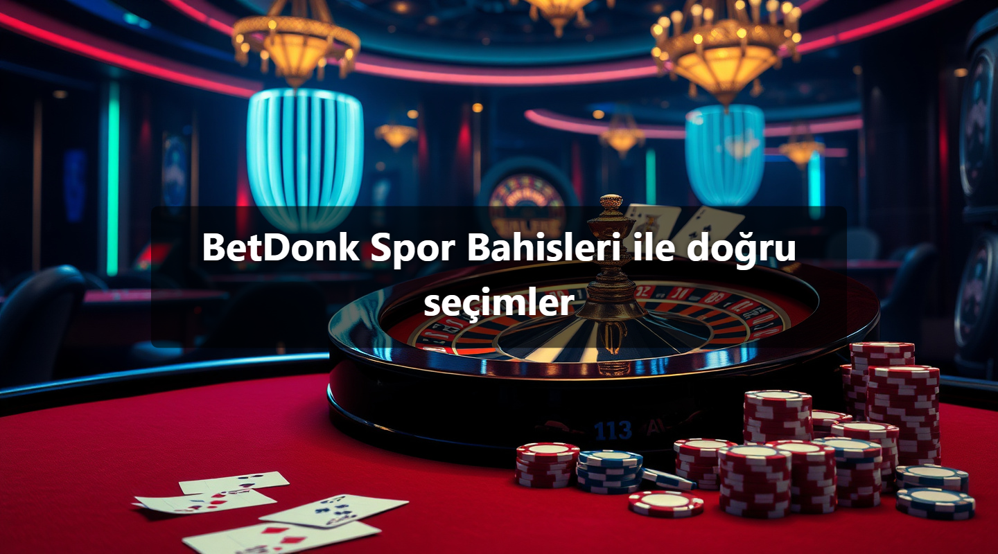 BetDonk Spor Bahisleri ile doğru seçimler